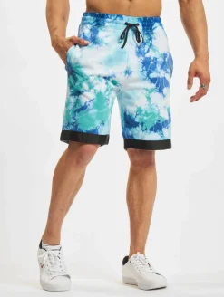 Shorts & Bermudas*CAYLER & SONS  Csbl Meaning Of Life Tie Dye Sweat Shorts weiß/blau