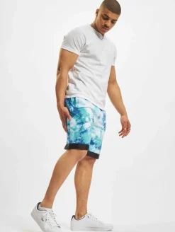 Shorts & Bermudas*CAYLER & SONS  Csbl Meaning Of Life Tie Dye Sweat Shorts weiß/blau
