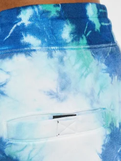 Shorts & Bermudas*CAYLER & SONS  Csbl Meaning Of Life Tie Dye Sweat Shorts weiß/blau