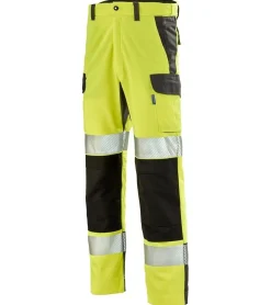 Jeans & Hosen*CEPOVETT Fluo Advanced Herren Arbeits-Hose mit Cordura Arbeitskleidung Schutz-Kleidung 270 g/qm PSA Kategorie 2 HV42 9B308795 Neon-Gelb