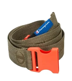 Gürtel*Champion Gürtel für Damen und Herren Steckschnallen-Gürtel moderner Alltags-Gürtel mit Marken-Logo 123 cm CM3-0805 oder Schwarz-Grau Olivgrün