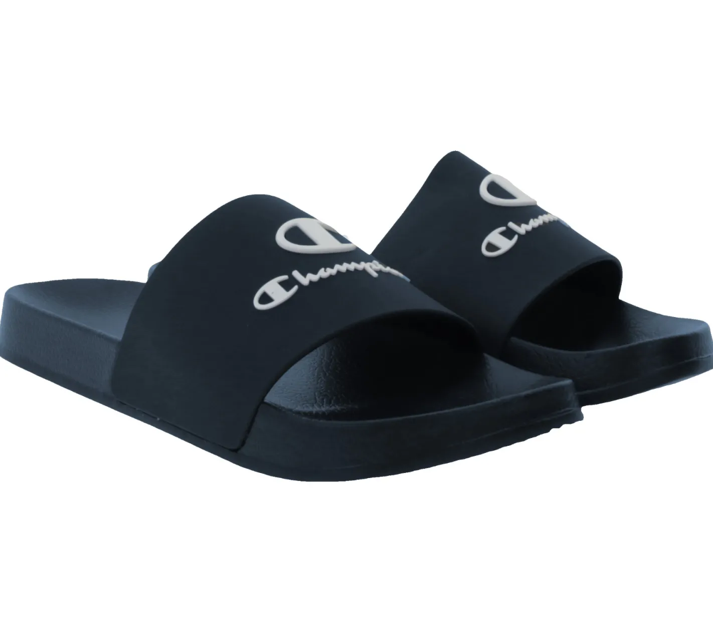 Zehentrenner & Sandalen|Pantoffeln & Hausschuhe*Champion Kos Damen und Herren Bade-Schuhe Badelatschen Sommer-Schuhe Schlupf-Schuhe S22175 BSS01 Blau