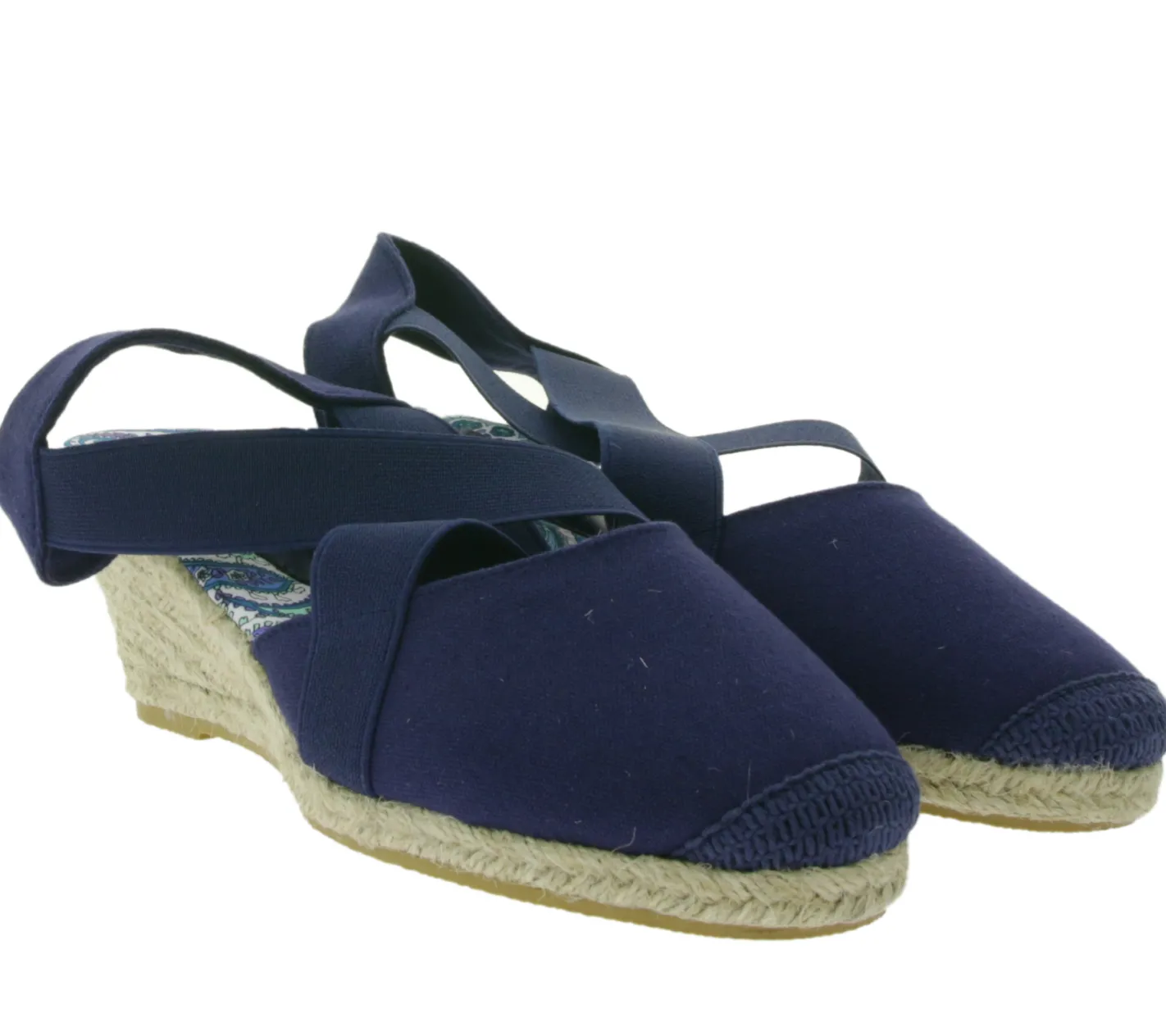Zehentrenner & Sandalen|Halbschuhe & Pumps*Citywalk Sandalette stylische Damen Sandalen mit blauen Gummibändern 89353835 Dunkelblau