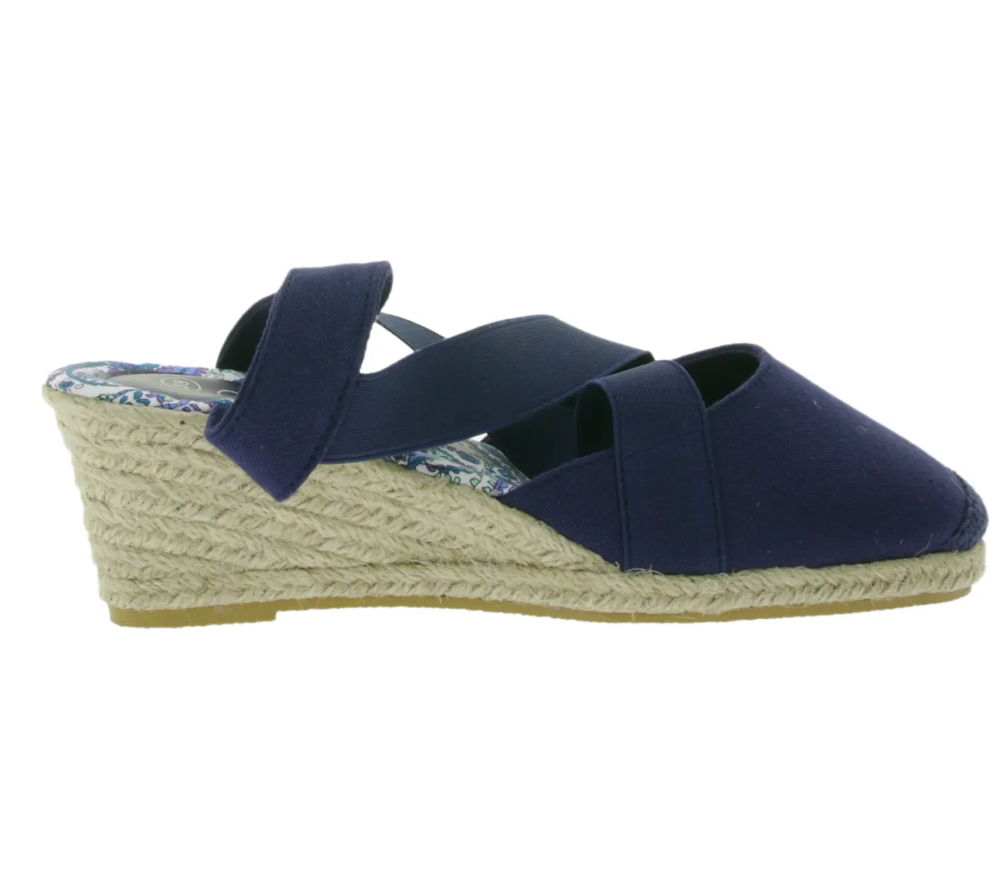 Zehentrenner & Sandalen|Halbschuhe & Pumps*Citywalk Sandalette stylische Damen Sandalen mit blauen Gummibändern 89353835 Dunkelblau