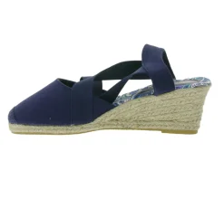 Zehentrenner & Sandalen|Halbschuhe & Pumps*Citywalk Sandalette stylische Damen Sandalen mit blauen Gummibändern 89353835 Dunkelblau