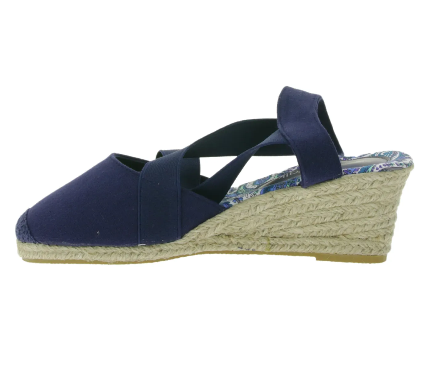 Zehentrenner & Sandalen|Halbschuhe & Pumps*Citywalk Sandalette stylische Damen Sandalen mit blauen Gummibändern 89353835 Dunkelblau