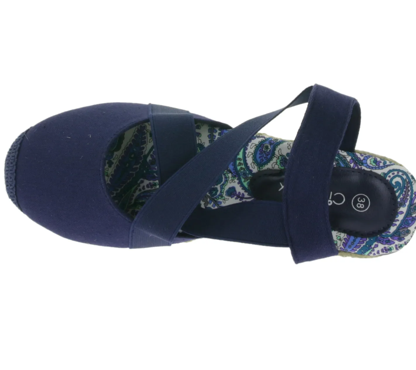 Zehentrenner & Sandalen|Halbschuhe & Pumps*Citywalk Sandalette stylische Damen Sandalen mit blauen Gummibändern 89353835 Dunkelblau