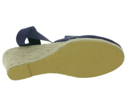 Zehentrenner & Sandalen|Halbschuhe & Pumps*Citywalk Sandalette stylische Damen Sandalen mit blauen Gummibändern 89353835 Dunkelblau