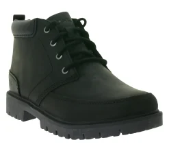 Schnürschuhe & Halbschuhe|Stiefel & Boots*Clarks Rossdale Herren Echtleder-Schuhe Alltags-Sneaker Schnür-Schuhe Halbschuhe 26173454 7 Schwarz