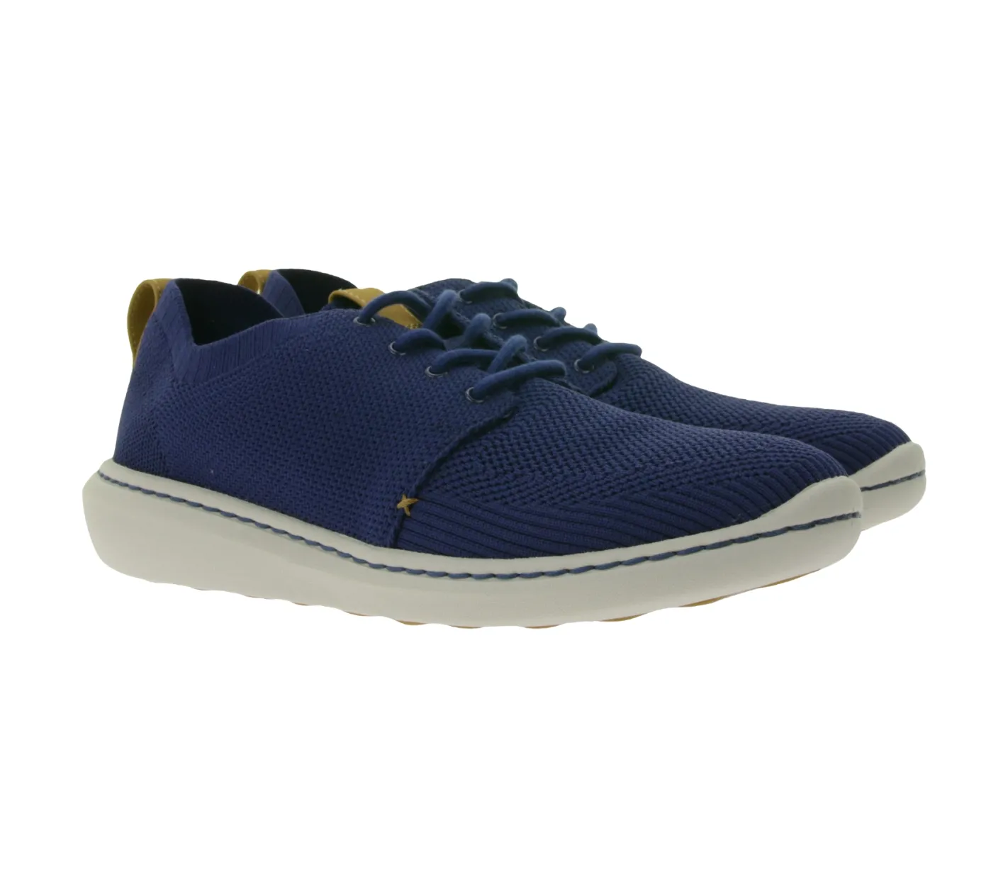 Schnürschuhe & Halbschuhe*Clarks Step Urban Mix Herren Schnür-Schuhe Mesh Sneaker mit Cushion Soft Sohle 26138175 Dunkelblau