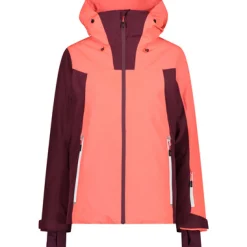 Wintersport|Mäntel & Jacken*Campagnolo CMP Damen Isolationsjacken Hoodie Jacke Rot