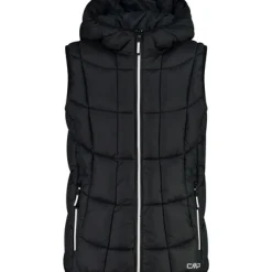 Jacken & Mäntel*Campagnolo CMP Kinder Isolationswesten Hoodie Weste Schwarz