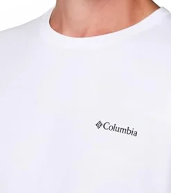 T-Shirts & Tank Tops*Columbia North Cascades Kurzarm-T-Shirts weiß/sechseckige Flagge