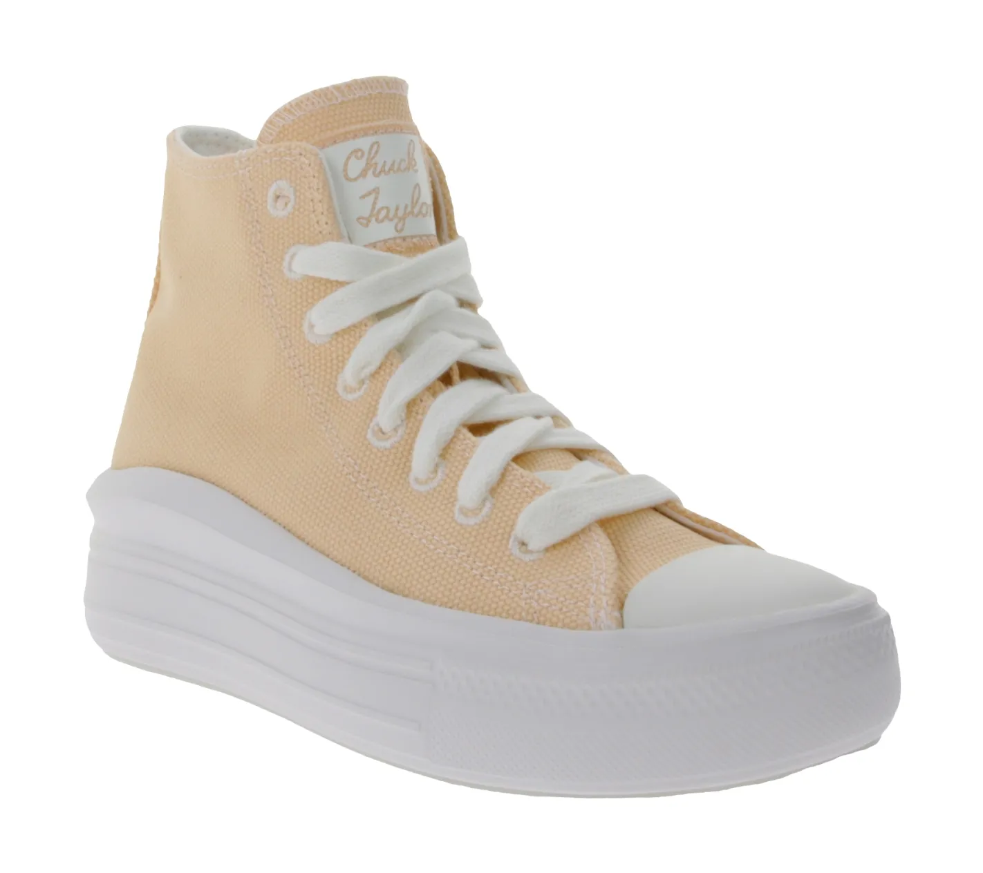 Sneaker & Turnschuhe*Converse Chuck Taylor All Star Move Damen High Top Sneaker mit gesticktem Logo-Patch A06103C Apricot