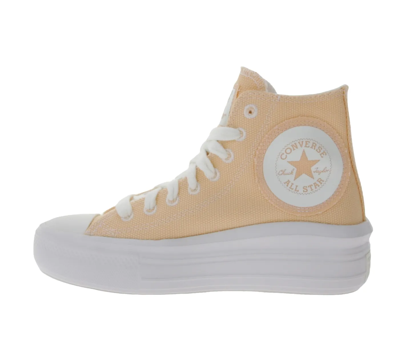 Sneaker & Turnschuhe*Converse Chuck Taylor All Star Move Damen High Top Sneaker mit gesticktem Logo-Patch A06103C Apricot