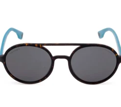 Sonnenbrillen*Converse Damen & Herren Sonnenbrille mit UV400-Schutz mit Lichtdurchlässigkeit S3 Urlaubs-Brille SCO192 7VEP Schwarz/Braun/Türkis