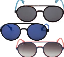 Sonnenbrillen*Converse Damen & Herren Sonnenbrille mit UV400-Schutz Kategorie S3 polarisiert und verspiegelt Urlaubs-Brille Sommer-Brille SCO192 Schwarz/Blau, oder Blau/Rot Schwarz/Braun
