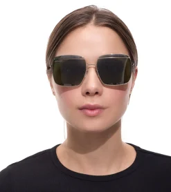 Sonnenbrillen*Converse Damen & Herren Sonnenbrille mit UV400-Schutz mit Lichtdurchlässigkeit 3 Urlaubs-Brille SCO148 Grau/Rot oder Gold/Grün