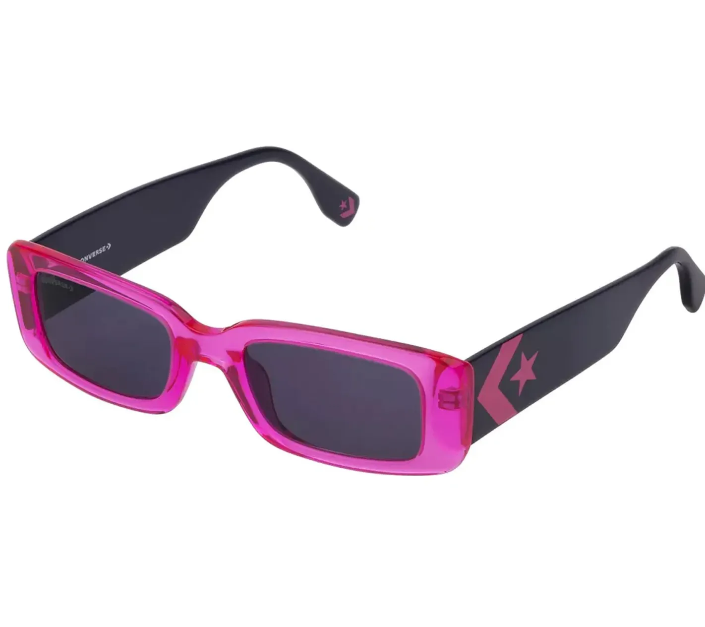 Sonnenbrillen*Converse Damen & Herren Sonnenbrille mit UV400-Schutz mit Lichtdurchlässigkeit S2 Urlaubs-Brille SCO228 0ATE Schwarz/Pink