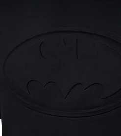 T-Shirts & Tank Tops*COURSE BATMAN Herren T-Shirt mit plastischem Print Baumwoll-Shirt Rundhals-Shirt 900119 Schwarz