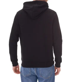 Pullover & Sweater*COURSE Herren ACDC Kapuzen-Pullover schlichter Baumwoll-Pullover Sweat-Hoodie Langarm-Shirt 4847 Schwarz/Rot