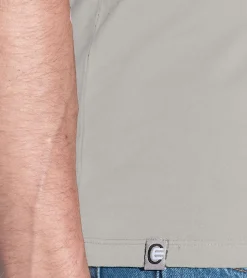 T-Shirts & Tank Tops*COURSE Herren T-Shirt mit Krempelarm Baumwoll-Shirt Rundhals-Shirt 900910 Beige