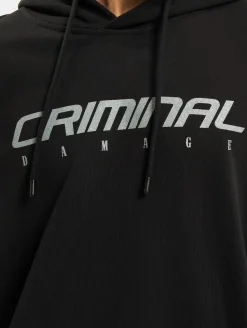 Sweater & Pullover|Pullover & Sweater*CRIMINAL DAMAGE Flamin Hoodie schwarz
