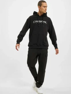 Sweater & Pullover|Pullover & Sweater*CRIMINAL DAMAGE Flamin Hoodie schwarz