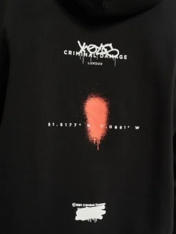 Sweater & Pullover|Pullover & Sweater*CRIMINAL DAMAGE Graffiti Damage Hoodie schwarz