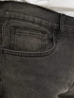 Jeans & Hosen*CRIMINAL DAMAGE Skinny-Jeans in Rip-Waschung, Grau