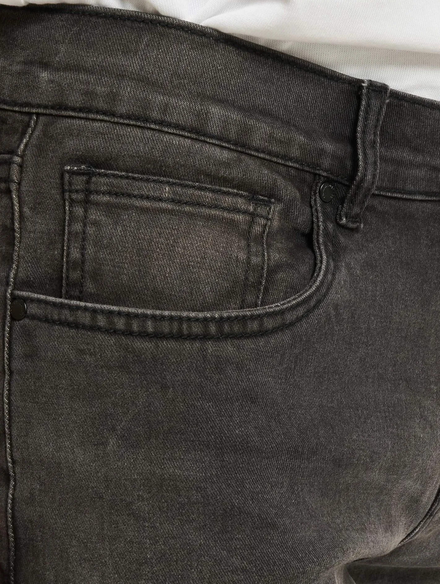 Jeans & Hosen*CRIMINAL DAMAGE Skinny-Jeans in Rip-Waschung, Grau