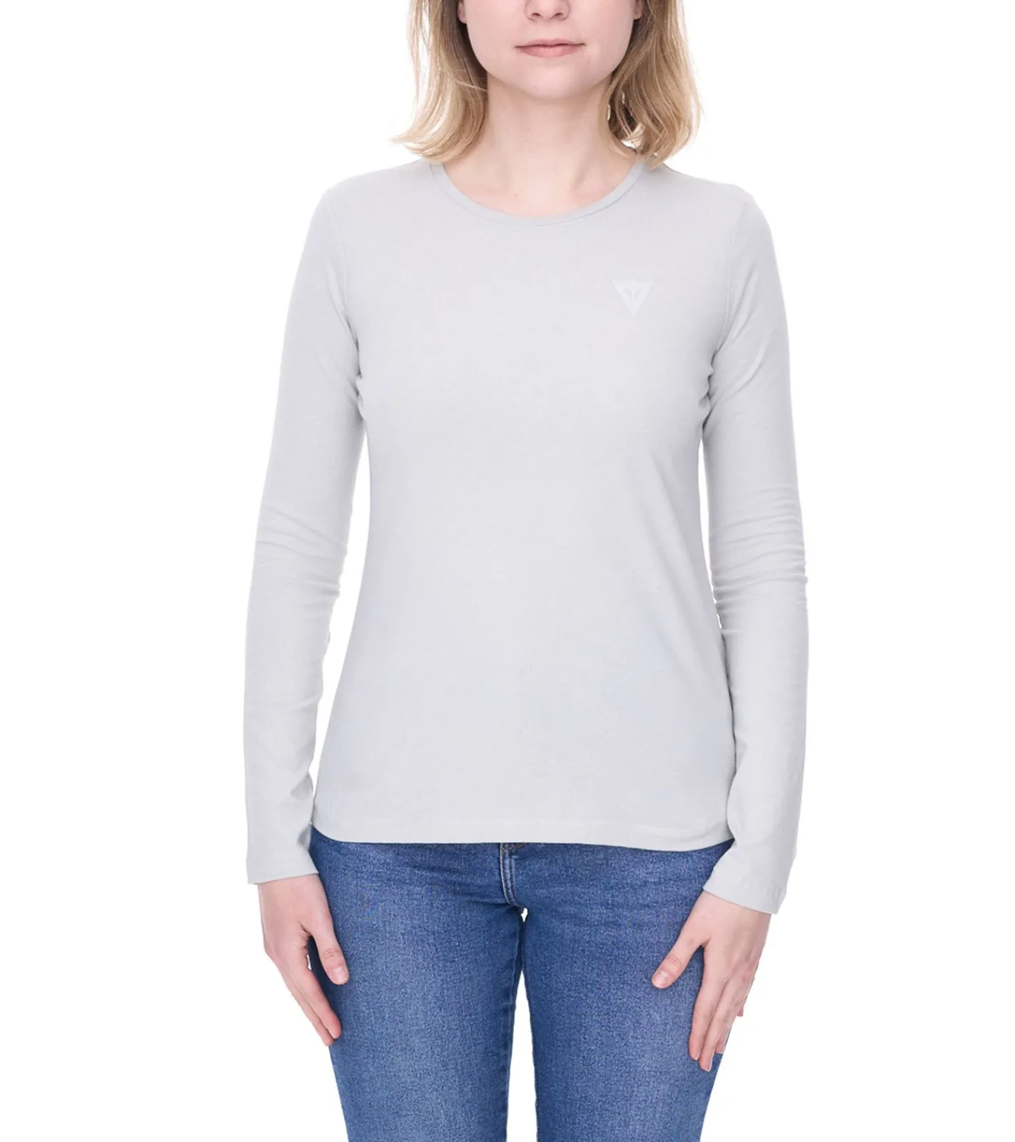 Sweater & Pullover*DAINESE Paddock Damen Sweatshirt Baumwoll-Longsleeve Langarm-Shirt Motorsport 202896846 Grau