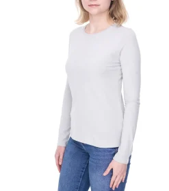 Sweater & Pullover*DAINESE Paddock Damen Sweatshirt Baumwoll-Longsleeve Langarm-Shirt Motorsport 202896846 Grau