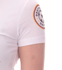 Tops & T-Shirts*Outlet46.de Damen ebay Fußball-Fan-Shirt Baumwoll-Rundhals-Shirt mit Rückennummer DFB Deutschland-Shirt Jubelsommer 900418 Weiß