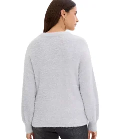 Sweater & Pullover*O46bpx Damen Pullover kuscheliger Umstands-Pulli Schwangerschafts-Kleidung Große Größen 929463 Grau