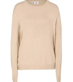 Sweater & Pullover*O46bpx Damen Strick-Pullover mit Rundhals-Ausschnitt Alltags-Pullover Sweater 909761 Beige