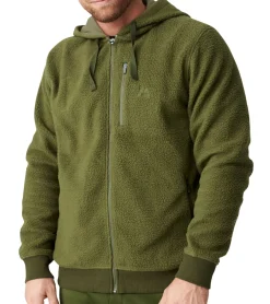 Sportoberbekleidung|Jacken & Mäntel*DANISH ENDURANCE nachhaltige Herren Fleece-Jacke mit Kapuze Oeko-Tex zertifiziert 155000 Schwarz, , Grün Navy