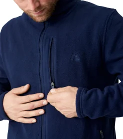 Sportoberbekleidung|Jacken & Mäntel*DANISH ENDURANCE nachhaltige Herren Fleece-Jacke Oeko-Tex zertifiziert 154000 Navy-Blau
