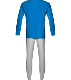 Nachtwäsche & Bademode*Disney DC Comics, Marvel oder Schlafanzug , Star Wars oder Spiderman Pyjama-Set mit großem Logo auf der Brust Blau/Grau/Schwarz Superman