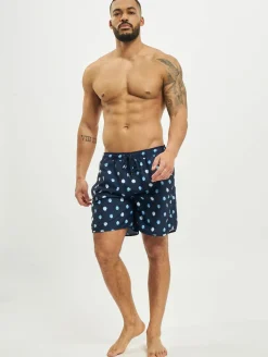 Nachtwäsche & Bademode*DEDICATED Badeshorts Dots Bademode Blau