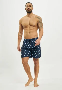 Nachtwäsche & Bademode*DEDICATED Badeshorts Dots Bademode Blau