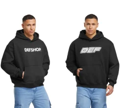 Pullover & Sweater*DEF MERCH Herren Hoodie Offizieller Merch Kapuzen-Pullover Frühlings-Hoodie Schwarz