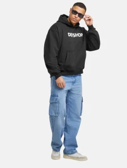 Pullover & Sweater*DEF MERCH Herren Hoodie Offizieller Merch Kapuzen-Pullover Frühlings-Hoodie Schwarz