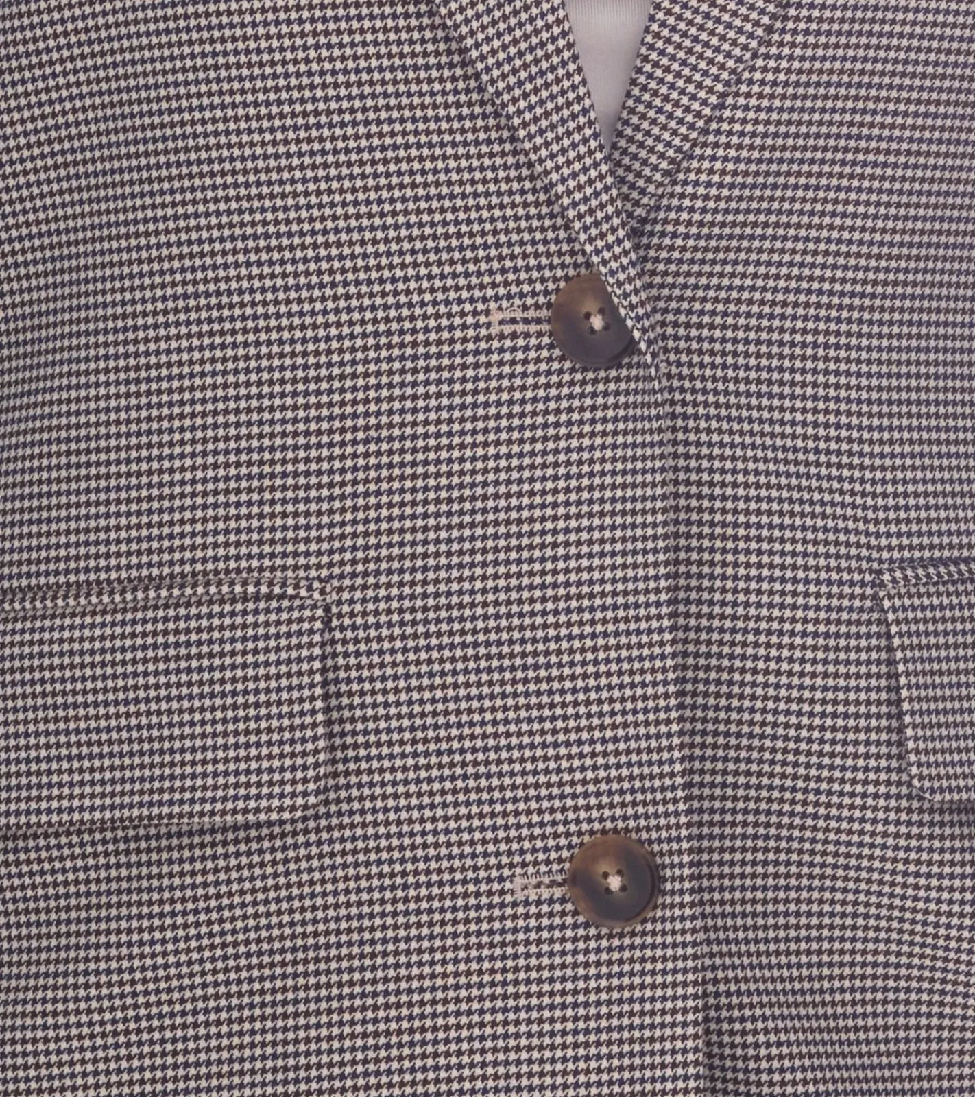 Blazer & Sakko*DELMAO Damen Blazer Anzug-Jacke mit Reverskragen karierte Business-Jacke 55782465 Grau/Blau/Weiß