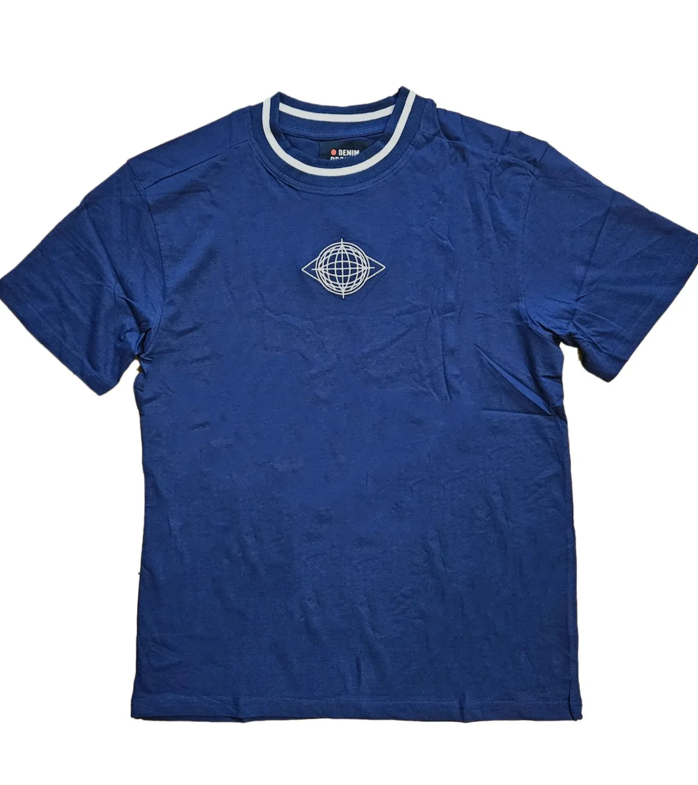 T-Shirts & Tank Tops*Denim Project Herren Baumwoll-Shirt Rundhals-Shirt Kurzarm-Shirt DP-10022-044 008 Dunkelblau