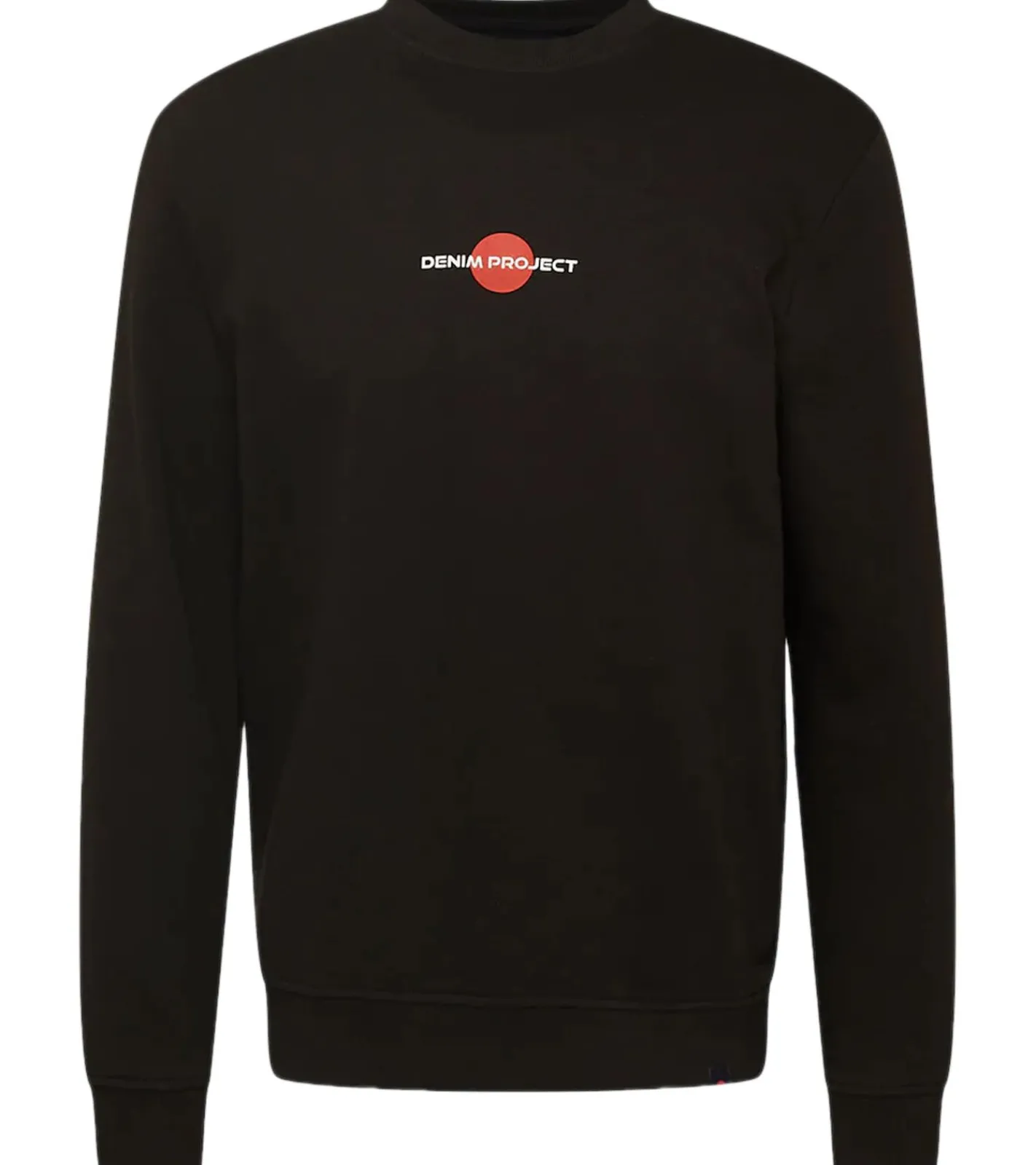 Pullover & Sweater*Denim Project Herren Baumwoll-Pullover Langarm-Shirt Rundhals-Pullover DP-10022-140 001 Schwarz
