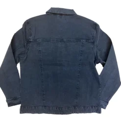 Mäntel & Jacken*Denim Project mona Damen Jacke schlichte Jeans-Jacke Baumwoll-Jacke JIB-DPW-005 W007 Dunkelgrau