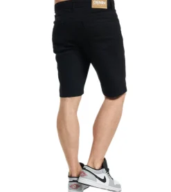 Shorts & Bermudas*Denim Project Ohio Herren Jeans schlichte Baumwoll-Hose Sommer-Shorts Freizeit-Shorts kurze Hose DP-10023-038 001 Schwarz
