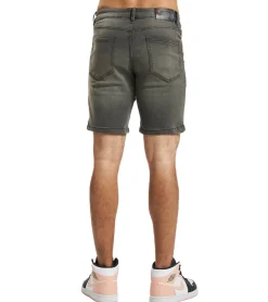 Shorts & Bermudas*Denim Project Sync Herren Jeans Bermuda-Shorts im Used Look Sommer-Shorts DP-Coll2-004 423 Grau