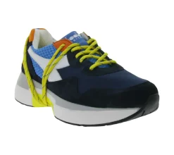 Sneaker & Turnschuhe*diadora N9000 Txs H Mesh Sneaker Made in Portugal mit Wildleder-Overlays 201.174817 01 verschieden bunte Farb-Styles Blau/Weiß/Gelb